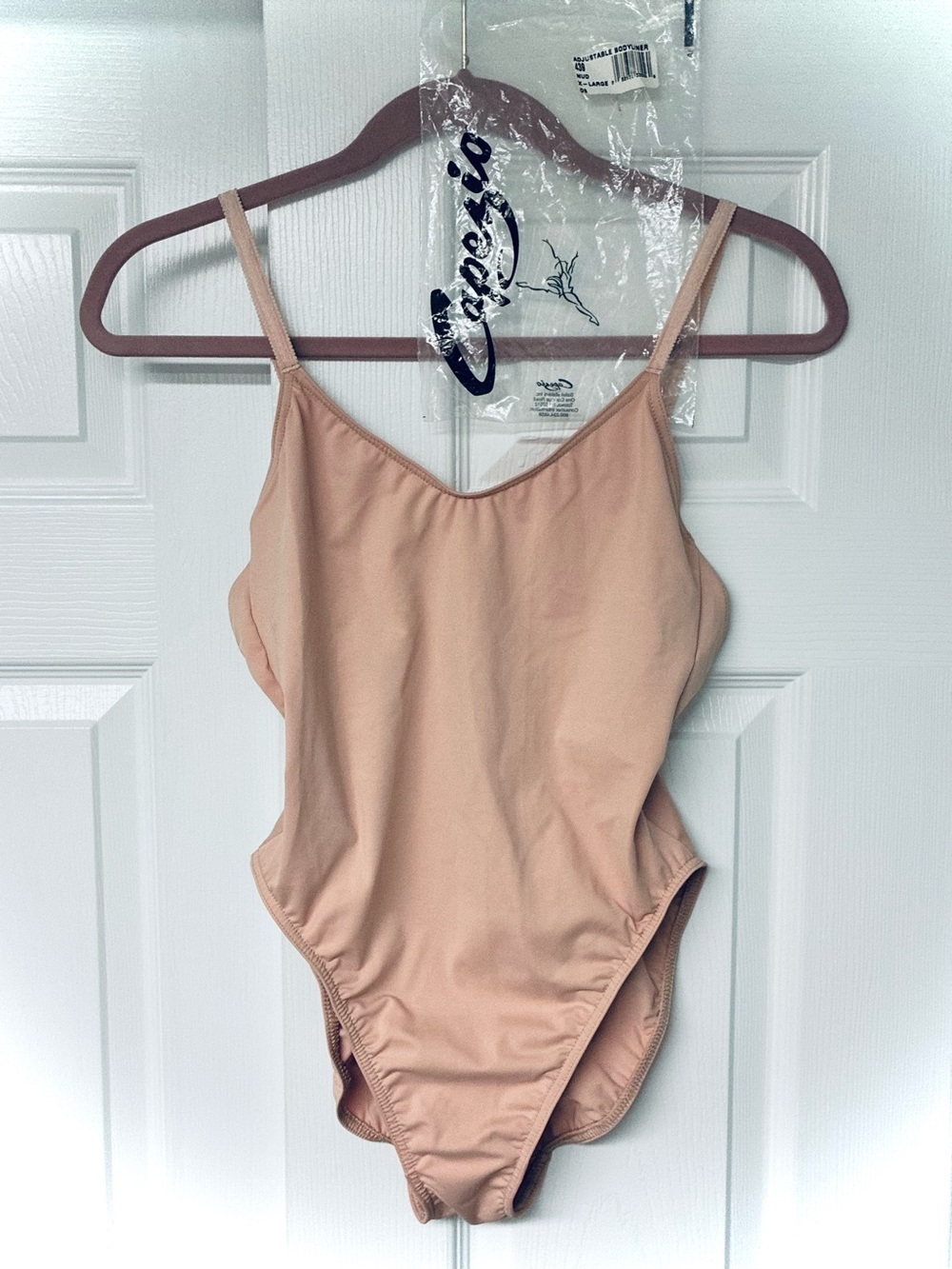 NWT Capezio Adjustable Bodyliner, Nude, XLARGE